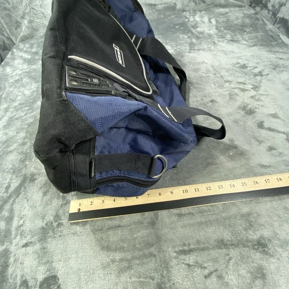 OGIO Navy Duffle Bag Sports Gear Gym Straps Air Liquide Performace Travel Canvas